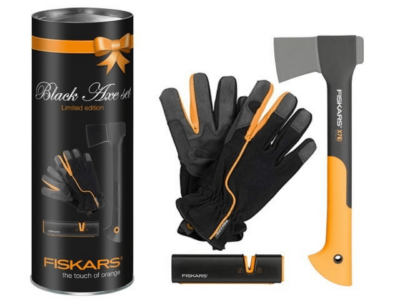 LIMITED EDITION BLACK AXE KIRVEKOMPLEKT, FISKARS