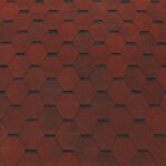 Bituumensindel katus – Hexagonal punane