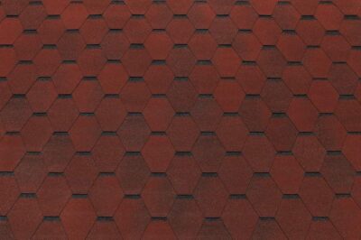 Bituumensindel katus - Hexagonal punane