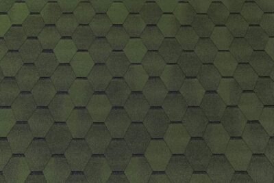 Bituumensindel katus - Hexagonal roheline