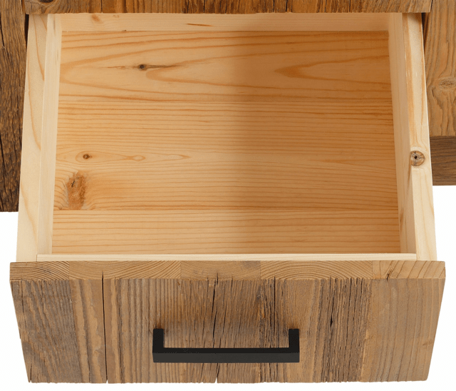 Vintage (antiik) stiilis taaskasutatud puidust kummut