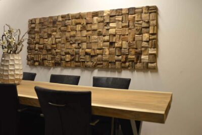 Dekoratiivne puidust seinapaneel QUBOW