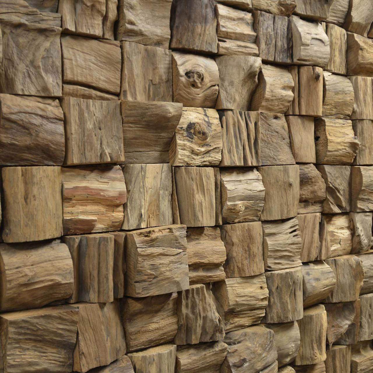 Dekoratiivne puidust seinapaneel QUBOW