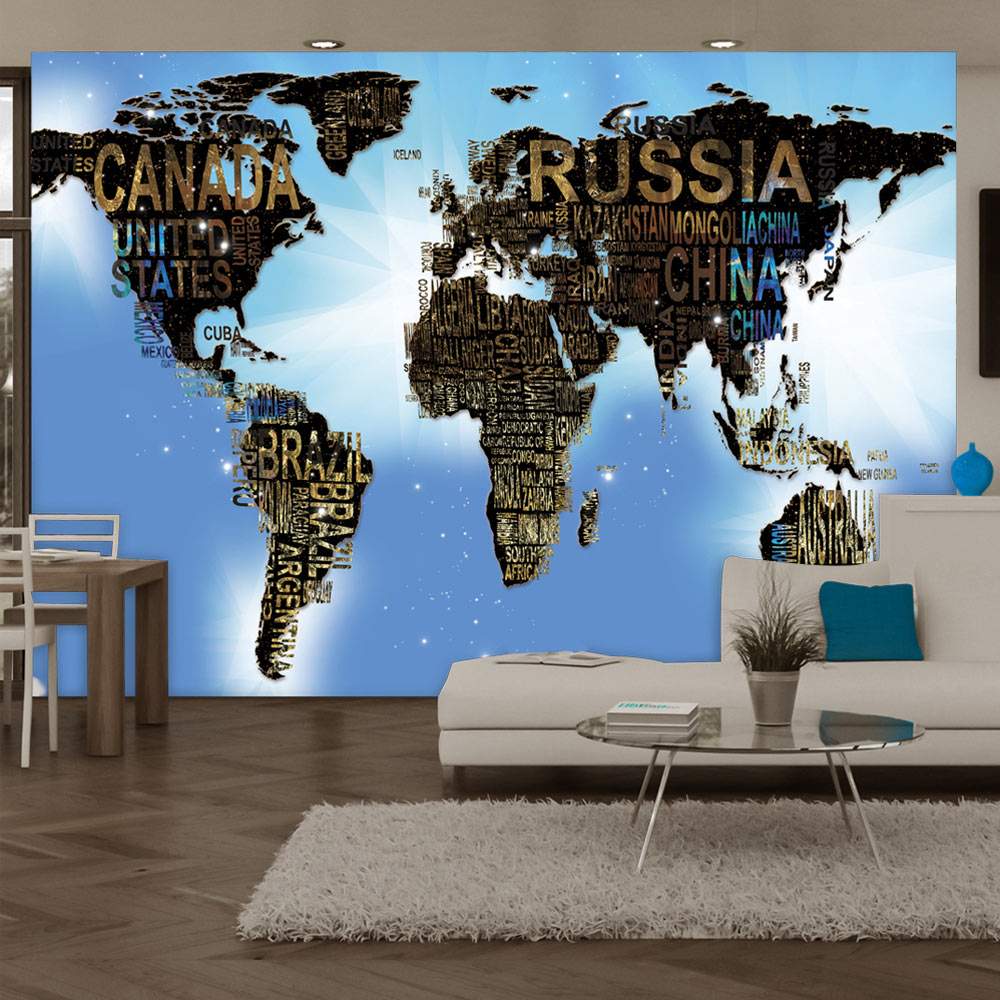 Fototapeet – World Map – Blue Inspiration