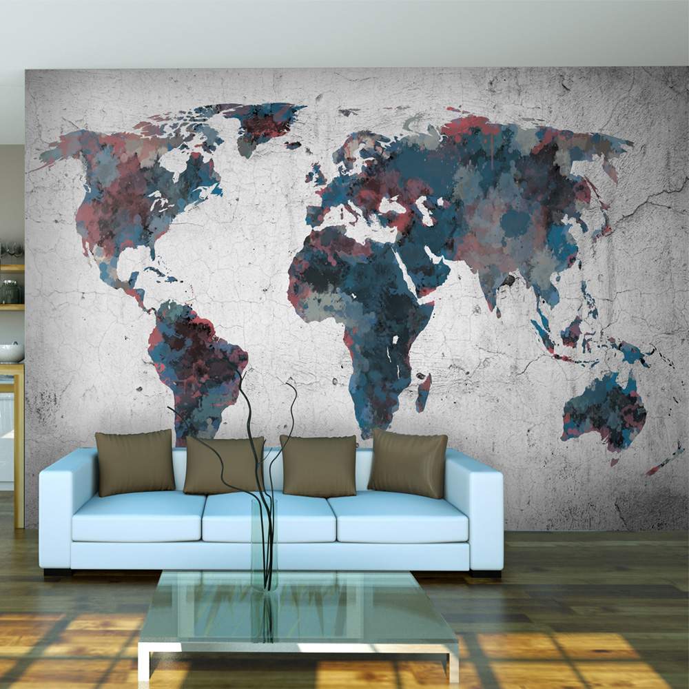 Fototapeet – World map on the wall