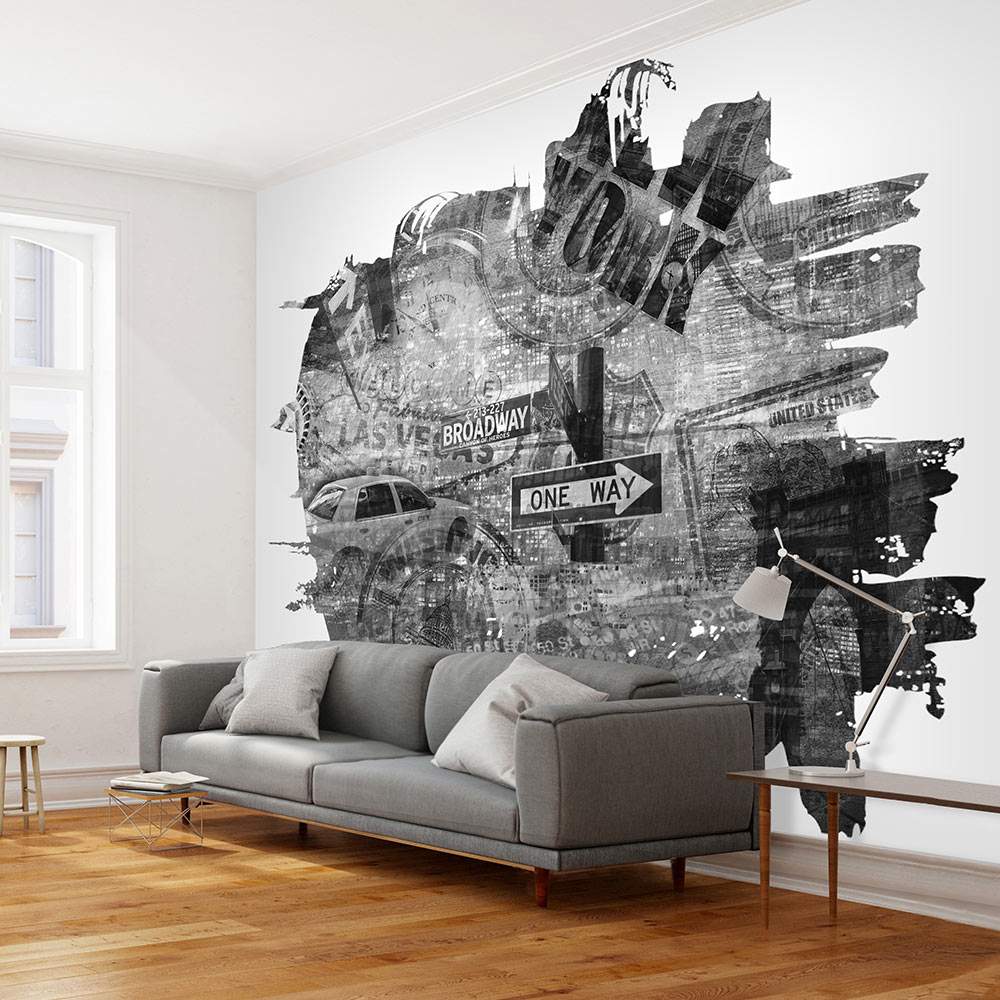 Fototapeet – Black-and-white New York collage