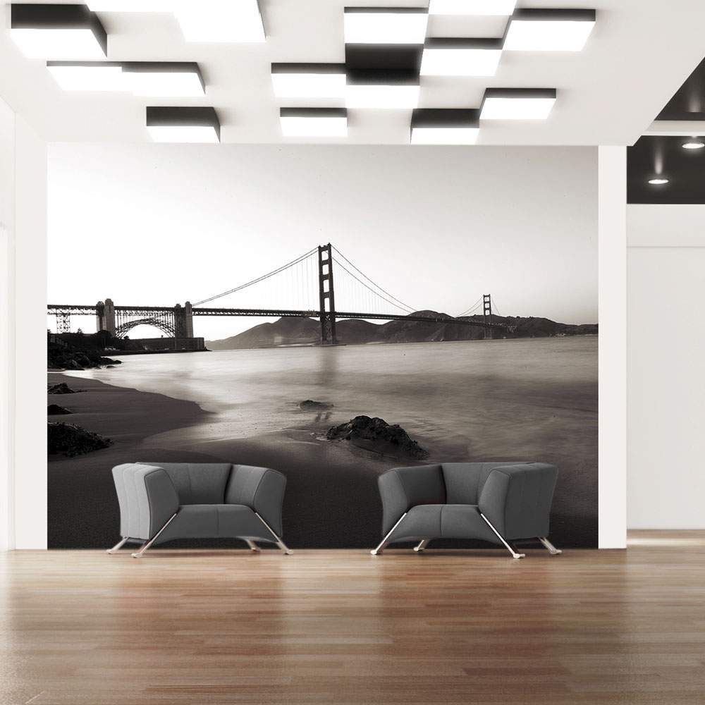 Fototapeet – San Francisco: Golden Gate Bridge in black and white