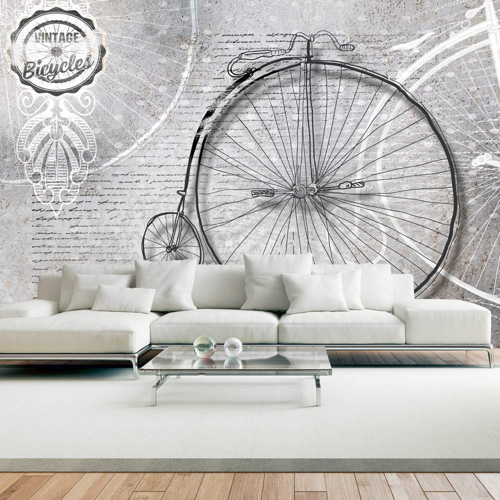 Fototapeet – Vintage bicycles – black and white