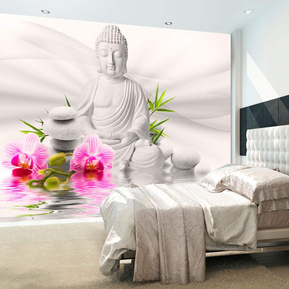 Fototapeet – Buddha and Orchids