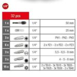 otsakute kmpl CLASSIC 1/4´´ 32-osa