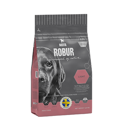 Bozita kuivtoit Robur Light - täissööt eakatele, madala aktiivsusega või ülekaalulisusele kalduvatele koertele