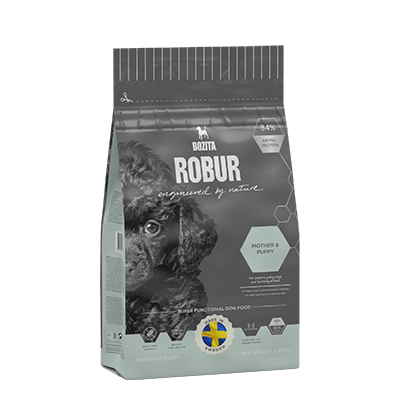 Bozita kuivtoit Robur Mother & Puppy- täissööt kutsikatele ja noortele koertele, samuti tiinetele ning imetavatele koertele