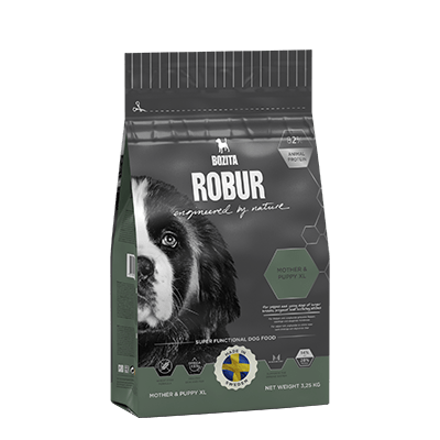Bozita kuivtoit Robur Mother & Puppy XL 14kg-täissööt suurt tõugu kutsikatele, noortele koertele,  tiinetele ning imetavatele koertele