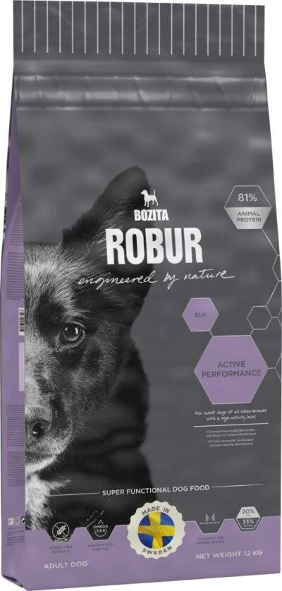 Bozita kuivtoit Robur Active Performance 12kg- kõrge energiasisaldusega kuivtoit koerale