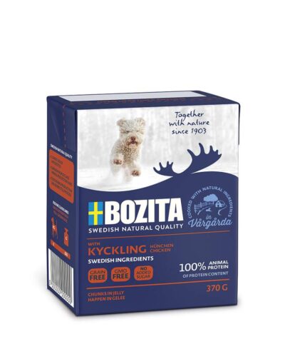 Bozita konserv koertele Tender Chicken In Jelly 6 x 370g - kanalihatükid tarrendis