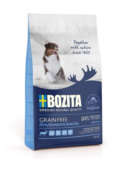Bozita Grain Free Plus Reindeer - teraviljavaba kuivtoit põhjapõdralihaga