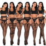9-Style-Women-Hot-Sexy-Garter-Belt-Stocking-Crotchless-Sheer-Net-Lace-Tighs-Top-Over-Knee