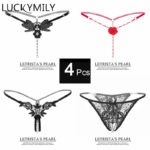Luckymily-4Pcs-Lot-Women-Sexy-Lingerie-Thongs-Women-s-Panties-Underwear-Briefs-Transparent-G-string-Low