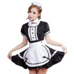 New-Novetly-Women-Costumes-Dress-Brand-Bowknot-French-Maid-Costumes-Princess-Women-Clothing-Cosplay-Dress