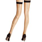 New-Women-s-Black-Line-Letter-Sexy-Nylon-Top-Tights-Thin-Stockings-for-women-Valentine-Sheer