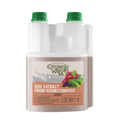 Organic Way Soil Extract From Vermicompost - Universaalne orgaaniline vedel biostimulaator vermikkompost 500ml