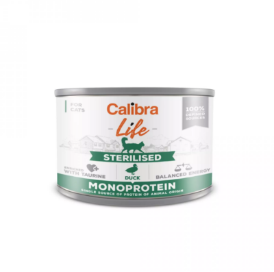 Calibra cat Life Monoprotein konserv täiskasvanud lõigatud kassidele pardiga 200g