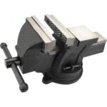 Bench vice with anvils and swivel base 100mm