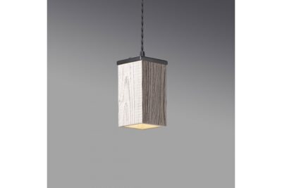 Taaskasutatud puidust laelamp