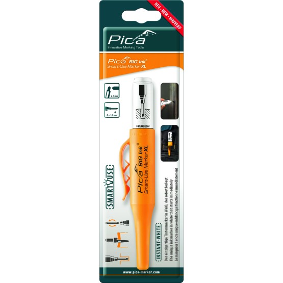 Pica BIG Ink Smart-Use Marker XL white blister
