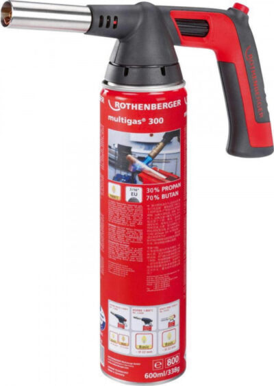 Gaasipõleti komplekt ROFIRE 4 PIEZO 1950/1800`C + Multigas 3