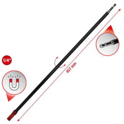 1/4" magnetiga kiirvahetatav otsakukinnitus vabakäiguhülsiga