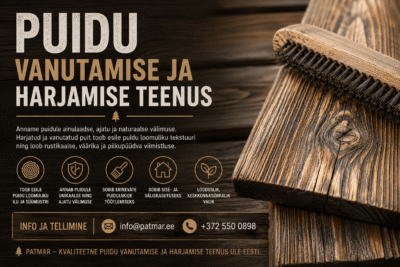Puidu vanutamise ja harjamise teenus