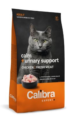 Calibra Expert+ Calm & Urinary -kuseteid toetav täissööt täiskasvanud kassidele 400g